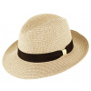 Fiebig - Headwear since 1903 Letný béžový fedora klobúk od Fiebig - Traveller Toyo Veľkosť: 61 cm (XL)