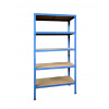 Meets-ecommerce UG Kovový regál 180x130x45, 4-6 políc Farba: Modrá, Počet polic: 5 políc