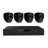 N85P4 HOME NVR PoE recorder + 4x black camera, 3K+ (5 MPx) resolution, set