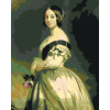 ZUTY Maľovanie podľa čísel - KRÁĽOVNÁ VIKTÓRIA (F. X. WINTERHALTER) Rámovanie: bez rámu a bez vypnutia plátna, Rozmer: 80x100 cm