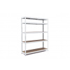 Policový regál Trestles RH 1800x1400x450, nosnosť 1500 kg, 5 políc Farba: biela, Typ police: drevená MDF 5,4 mm