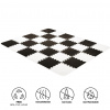 Kinderkraft Podložka penové puzzle Luno 150x180 cm Black 30 ks