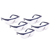 MSW Ochranné okuliare TECTOR – číre – EN166 – nastaviteľné – 5 kusov 5 ER SET SCHUTZBRILLE 