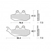Brzdové platničky BRAKING (semi-metalická zmes SM1, 2 ks v balení)