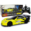 mamido Elektrické autíčko Sport Corvette 1:24 Žltý C6.R 2.4 G s Svetlami