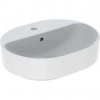 Geberit VariForm Oválne umývadlo 50 x 40 cm s prepadom, biele 500.775.01.2