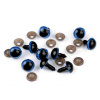 Oči kočičí s pojistkou Ø14 mm Varianta: 3 modrá, Balení: 10 sada