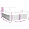 vidaXL Boxspring posteľ s matracom krémová 200x200 cm látka - Krémová - 206241-139868