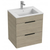 Jika Cube umývadlová skrinka 55x43 cm s umývadlom,2 zásuvky,Jaseň H4536121765141