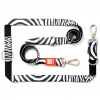 Max&Molly Multi-Leash Zebra - odnímateľné vodítko pre psa, zaujímavý vzor, 200cm - L