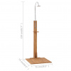 vidaXL Záhradná sprcha 75x75x210 cm masívne teakové drevo - 50977-6115