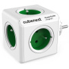 Cubenest Powercube Original, 5× zásuvka, biela/zelená, detská poistka, uzemnenie, max. 16A/250V~3680W/50-60Hz