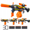 BLASTER SQUAD POLOAUTOMATICKÁ PUŠKA 5V1 PAŽBA ZAMERIAVAČ ŠÍPKY