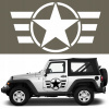 Šablóna na maľovanie auta JEEP HVIEZDA OFF ROAD 80x44