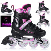 Kolieskové korčule - Kolieskové korčule 4v1 Ľadové korčule LED kolieskové korčule veľkosti 35-38 NILS (4in1 korčule korčule Roller korčule LED r.35-38 nils)