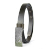 Dámsky kožený opasok SWAROVSKI GREEN, šírka 2cm, Vyrobené na Slovensku - Olivový
