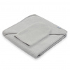 Detská froté osuška s kapuckou New Baby BASIC 80x80 sivá