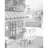 ZUTY Bodkovanie - ROMANTICKÉ POSEDENIE Rámovanie: vypnuté plátno na rám, Rozmer: 40x50 cm