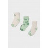 Detské ponožky Mayoral 3-pak 10137.3F.Baby.PPY2 zelená 19/22