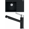 Set Franke G232 (dřez CNG 611-78 TL/2 Onyx + baterie FC 3054.071 ORBIT Chrom/Onyx) 114.0650.834