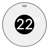 Remo Controlled Sound Clear Black Dot Bass Priemer blany: 22