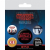 Set odznaků Stranger Things Upside Down