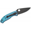 C122TIBLBKP Spyderco TENACIOUS BLUE TI BLACK PLAINEDGE