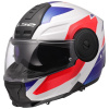 LS2 Helmets LS2 FF902 SCOPE II DURIA WHITE BLUE RED-06 - XS