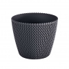 Kvetináč plast čierny Prosperplast 25,9 cm x 25,9 x 22 cm