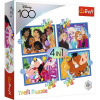 TREFL Disney 100 let: Disneyho veselý svět 4v1 35,48,54,70 dielov