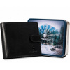 Peňaženka - Peterson Wallet Natural Leather Black 309Zk - Pánsky produkt (Peterson pánska peňaženka Prírodná koža Classic RFID)