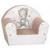 Baby Nellys Detské kresielko Lux Teddy Star béžovej Baby Nellys