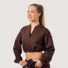 Dámska mikina Zip-Up NEO Mocha - GymBeam Veľkosť: M 118228-3-M