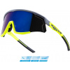 brýle FORCE SONIC šedo-fluo, modro-fial. zrc. sklo