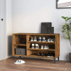 vidaXL Botník dymový dub 102x36x60 cm spracované drevo
