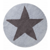 Lorena Canals prateľný koberec obojstranný Stars Dark Grey - Blue