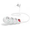 CONNECT IT Predlžovací kábel IT 230 V, 3 zásuvky, 1,5 m, s vypínačom (biely)