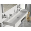 Ravak NATURAL DUO 120 umývadlo bez prepadu,liaty mramor,otvor pre batériu + výpusť XJO01212000