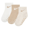 Nike Core Swoosh Gripper Trainer Socks Pale Ivory 2-4