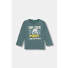 Detská bavlnená košeľa s dlhým rukávom United Colors of Benetton 3ATNG10KU.P.Seasonal zelená 90