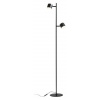 Červená - DESIGN RENDL RENDL NOVA II stojaca lampa, čierny chróm/mliečne akrylové sklo, 230 V LED, 2x3,5 W, 3000 K, R14277