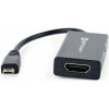 Gembird adapter MHL-> HDMI(F)+MICRO USB(BF)(11pin)smartfon to TV HD+power supply A-MHL-003