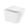 Mereo WC závesné kapotované, Smart Flush RIMLESS, keramické, vr. sedátka VSD85T1