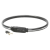 ZÁMEK M-WAVE LANKO 23X1000 KLÍČ ČERNÝ REFLEX