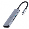 Gembird USB typu-C 5-in-1 multisortový adaptér (HUB + HDMI + PD + stereo audio) A-CM-COMBO5-02