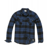 Vintage Industries Sem flanelová košeľa, kobalt check - XXL