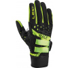 Bežkárske rukavice Leki HRC Race Shark - black/neon yellow 9.5
