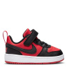Nike Court Borough Low 2 Baby/Toddler Shoe Red/Black C4 (20)