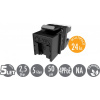 MULTIPACK 24 ks - rychlozařezávací keystone Solarix CAT6 UTP SXKJ-6-UTP-BK-NA Comp. Level a 4PPoE