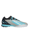 adidas X Crazyfast League Turf Football Boots Silver/Blue/Blk 11 (46)